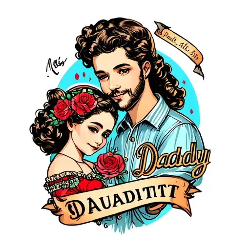 daddy daughter tattoos tattoo design idea