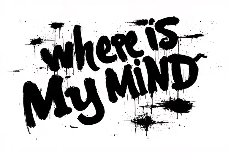 "where is my mind" Fight club scene tattoo design idea
