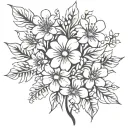 flower symbolize family cousin some common things bouquet tattoo design idea