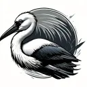 Ibis tattoo design idea