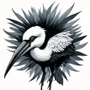 Ibis tattoo design idea