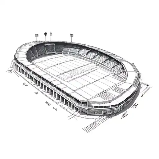National Stadium Lisbon Football Stadium tattoo design idea