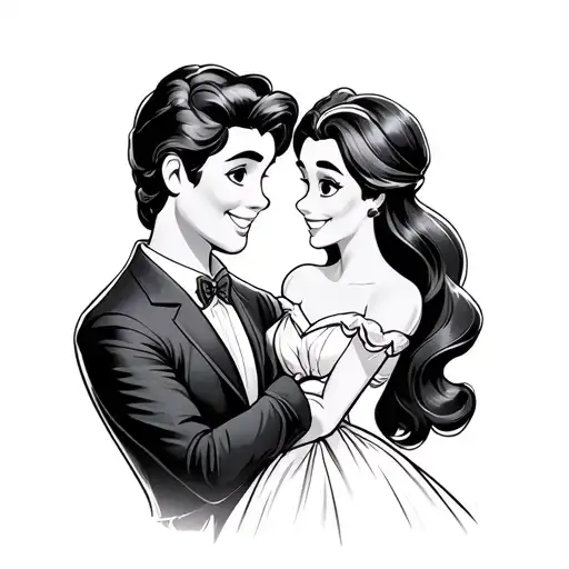 Disney Couple up tattoo design idea