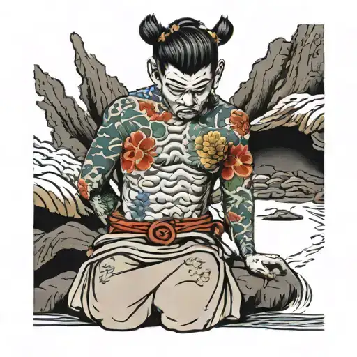 alone tattoo design idea