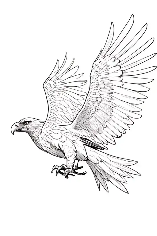 Wedgetail eagle tattoo design idea