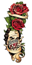 "Brim love " Benjamin Franklin tattoo design idea