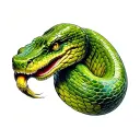 viper snake tattoo design idea