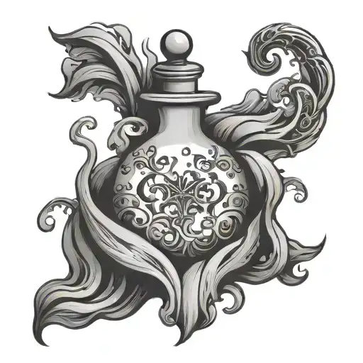 potion tattoo design idea