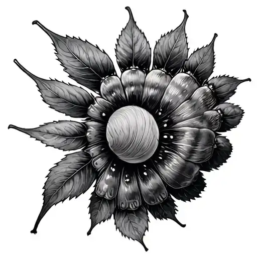 Caterpillar tattoo design idea