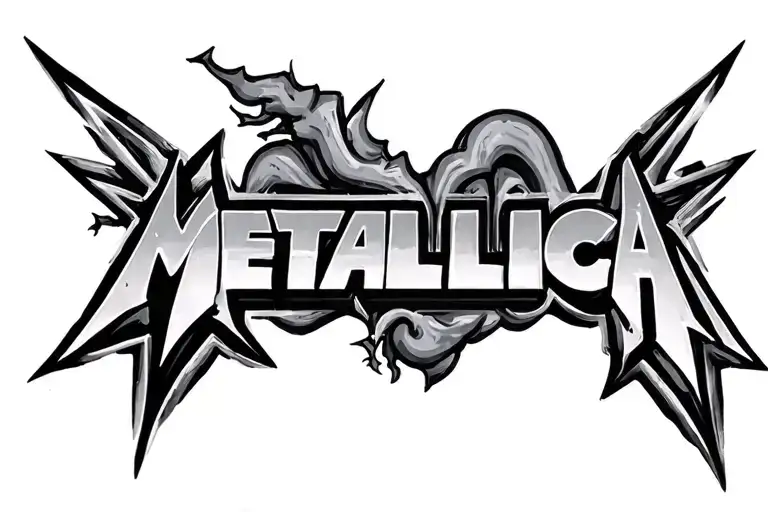 Metallica logo tattoo design idea