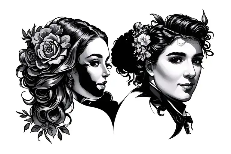 wife from Buffalo NY me from Vienna WV we met in Erie Pa and married Sept, 4.2021  tattoo design idea