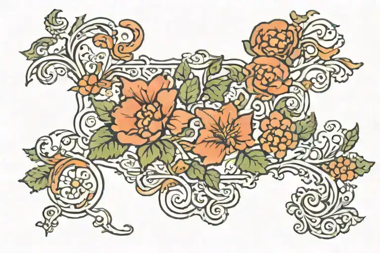 state of Michigan with state of Virginia outline tattoo tattoo design idea