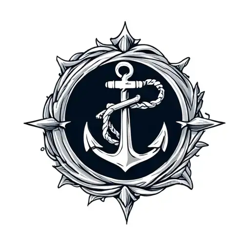 Navy Anchor tattoo design idea