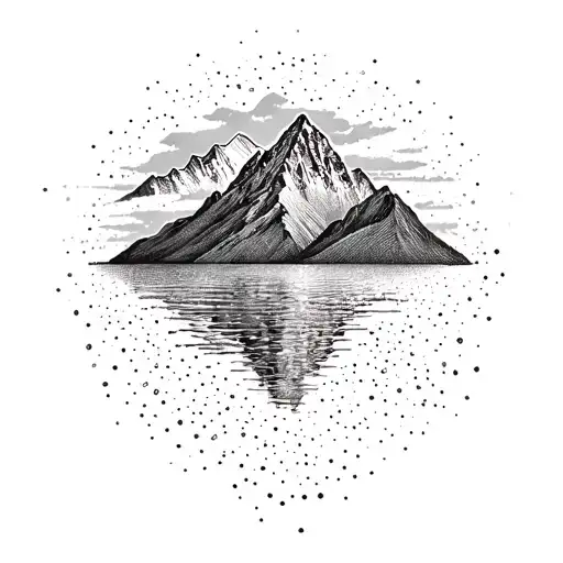 Huayhuash mountain range pery tattoo design idea