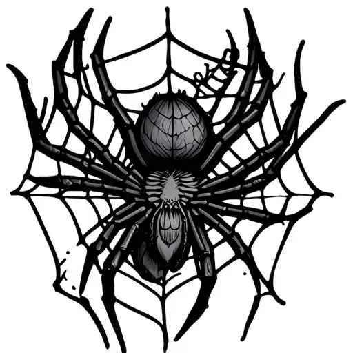 Tattoo with spider web on the elbow length tattoo tattoo design idea
