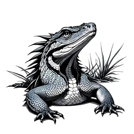 reptiles scales tattoo design idea