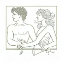 Bacchus and Ariadne tattoo design idea