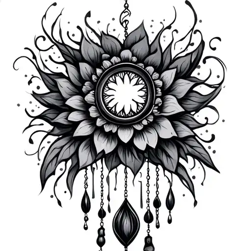 Windchime tattoo design idea