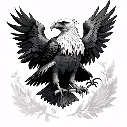 polish eagle tattoo design idea