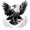 polish eagle tattoo design idea