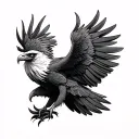 polish eagle tattoo design idea