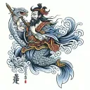 Poseidon tattoo design idea