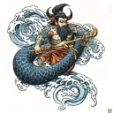 Poseidon tattoo design idea