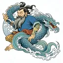 Poseidon tattoo design idea