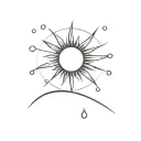 the sun will always be there, waiting after the rain tattoo design idea