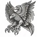 German eagle tattoo design idea