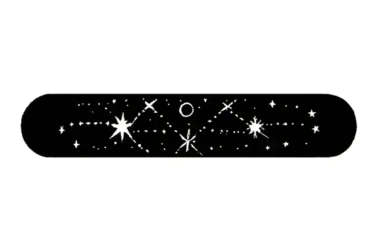 southern cross constellation tattoo design idea