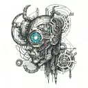 cyberpunk tattoo design idea