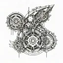 cyberpunk tattoo design idea