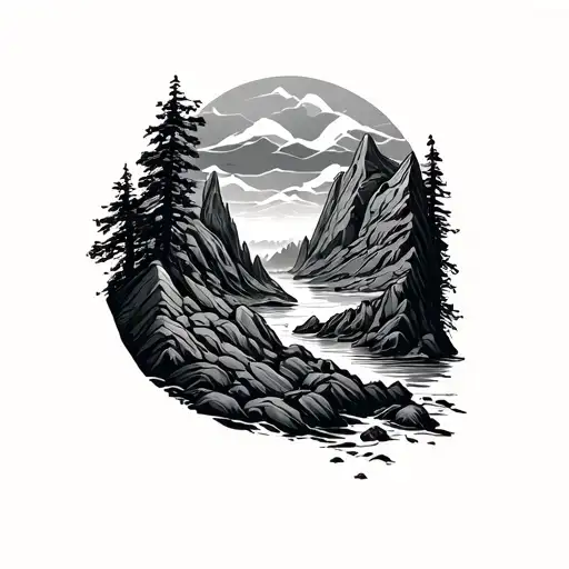 Geology tattoo design idea