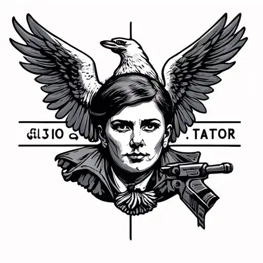 socialist themed tattoo design idea