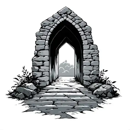 Empty Tomb tattoo design idea