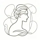 Abstract representation of mental health struggles tattoo design idea