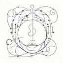 Abstract representation of mental health struggles tattoo design idea