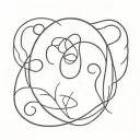 Abstract representation of mental health struggles tattoo design idea