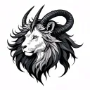 Leo Capricorn Sagittarius tattoo design idea