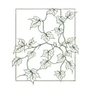 ivy grown on a brick wall tattoo design idea