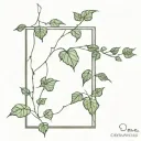 ivy grown on a brick wall tattoo design idea