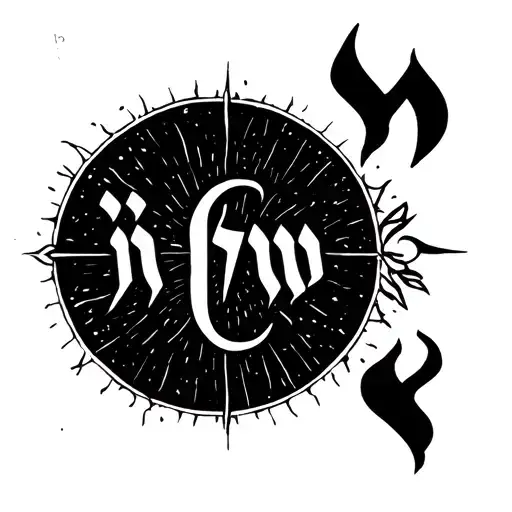 Hebrew phrase for  "He who dwells in the shelter of the Most Highwill abide in the shadow of the Almighty." tattoo design idea