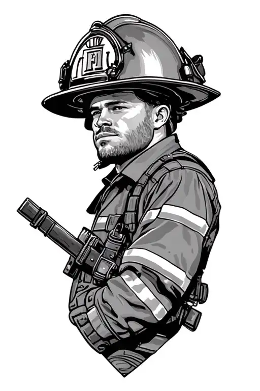 firefighter tribute tattoo tattoo design idea