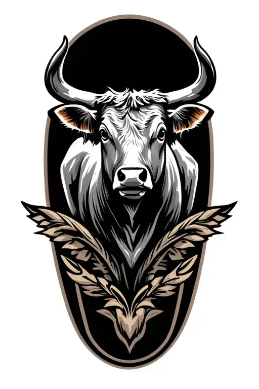 cattle brand logo tattoo design idea