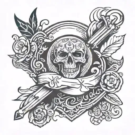 men hand belt animation  tattoo design idea