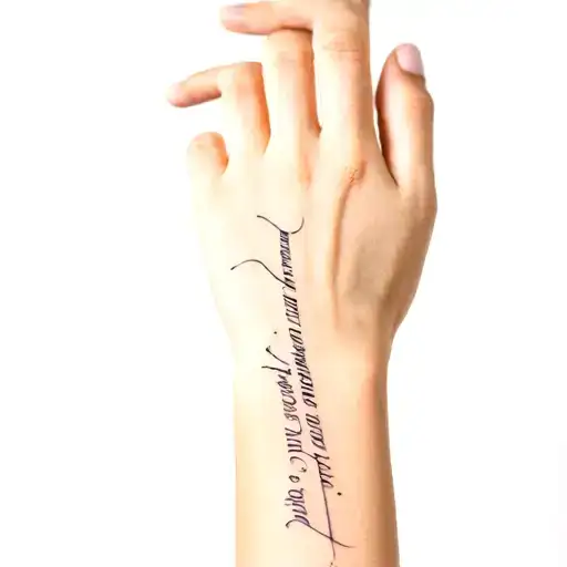 Isaiah 6:8 TQM wrist tattoo tattoo design idea