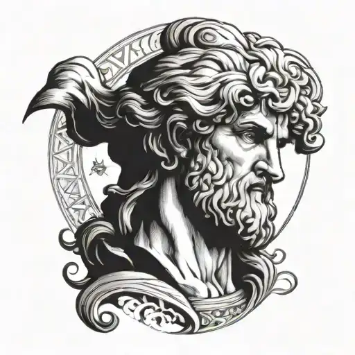 Greek Mythology atlas greek god tattoo design idea