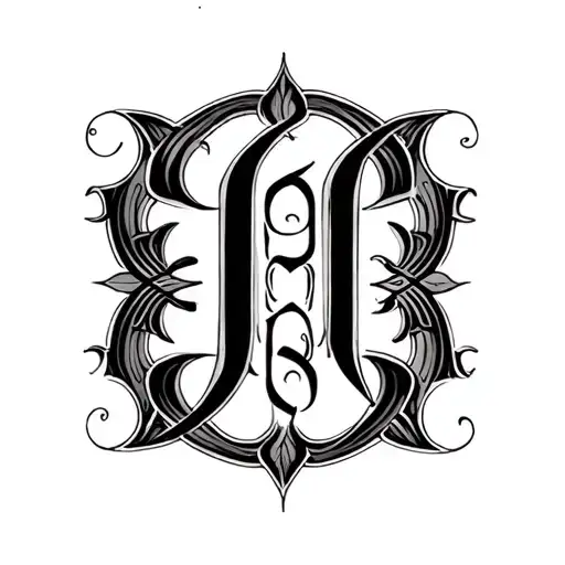 Two Word Ambigram Generator tattoo design idea