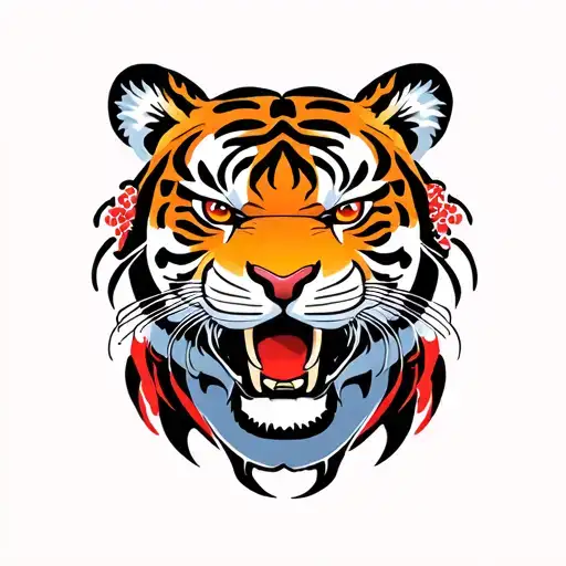 chinese zodiac earth tiger tattoo design tattoo design idea